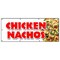Signmission CHICKEN NACHOS BANNER SIGN snack melted mexican chili taco tex mex food B-96 Chicken Nachos - alternate 1